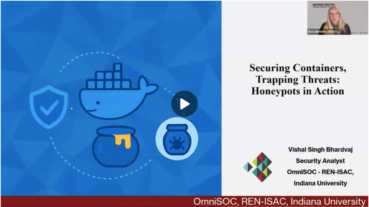 Snapshot of Securing Containers, Trapping Threats: Honeypots in Action video